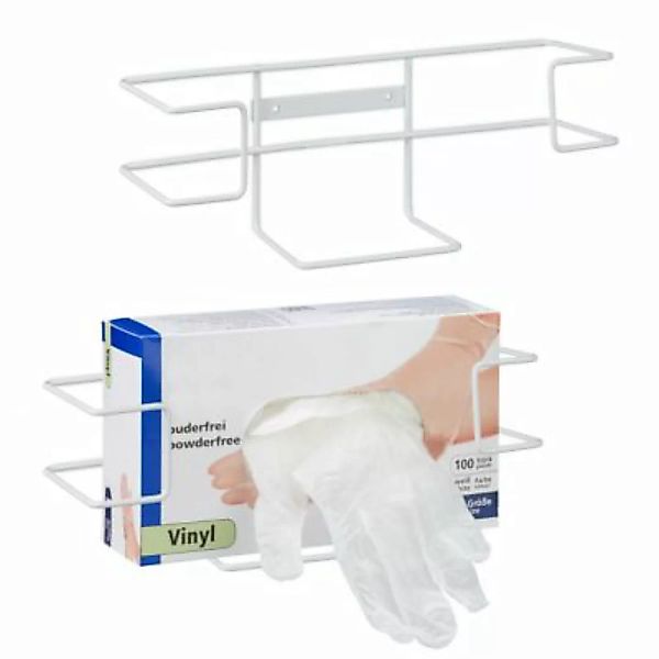 relaxdays Handschuhspender 2er Set weiß günstig online kaufen