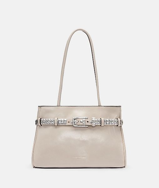 Liebeskind Berlin Schultertasche Satchel, Geräumige Schultertasche aus Rind günstig online kaufen