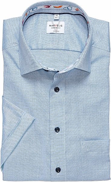 MARVELIS Kurzarmhemd modern fit, bügelfrei, Businesshemd günstig online kaufen