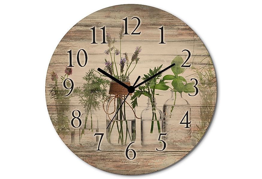 Artland Wanduhr Öle mit Kräutern (wahlweise mit Quarz- oder Funkuhrwerk, la günstig online kaufen