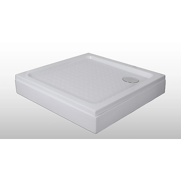 Sanotechnik Duschwannen-Set Quadrat 80 cm x 80 cm Weiß günstig online kaufen