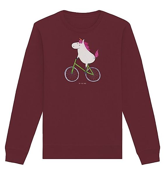 Mr. & Mrs. Panda Longpullover Größe XL Einhorn Radfahrer - Burgundy - Gesch günstig online kaufen