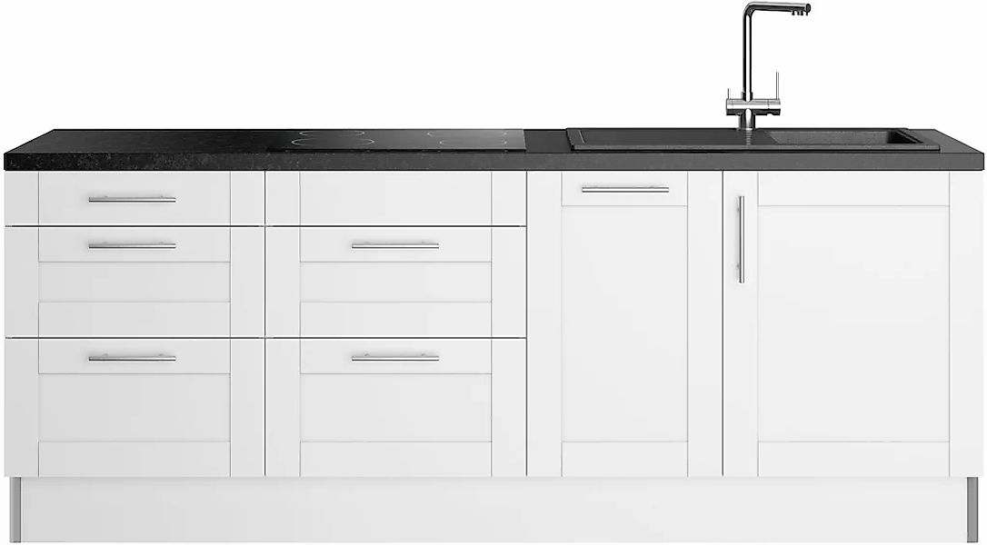 KOCHSTATION Küche "KS-Ahus", Breite 225 cm, wahlw. Mit E-Geräten, Soft Clos günstig online kaufen