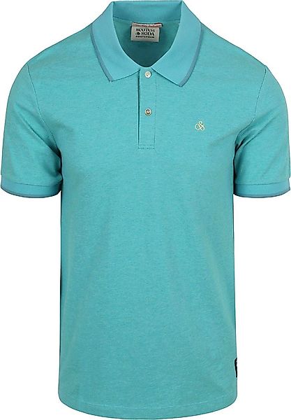 Scotch And Soda Melange Poloshirt Dunkelblau - Größe L günstig online kaufen
