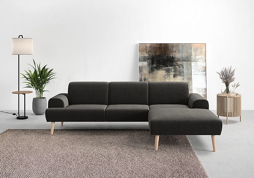 andas Ecksofa »Swift Scandic Design, Federkern für hohen Sitzkomfort, L-For günstig online kaufen