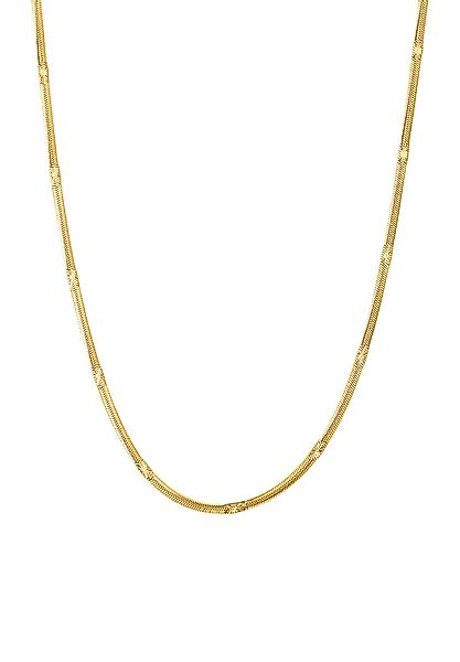 Hey Happiness Schlangenkette Strukturiert, Vergoldet 18K günstig online kaufen