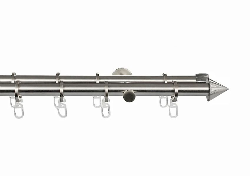 GARESA Gardinenstange "PALMA" Ø 20 mm 2 läufig-läufig Wunschmaßlänge Vorhan günstig online kaufen
