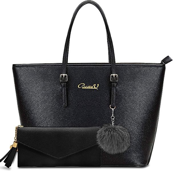 UE Stock Handtasche Elegante Damenumhängetasche 2pcs Quastengeldbörse, ein günstig online kaufen