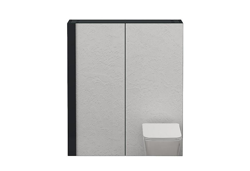 doporro Spiegelschrank Wandschrank Wandspiegel 60/80/100/120x70cm Weiß/Anth günstig online kaufen