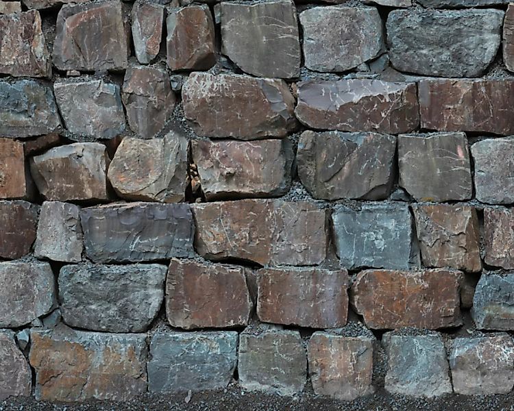 Fototapete "Steinmauer" 4,00x2,50 m / Glattvlies Perlmutt günstig online kaufen