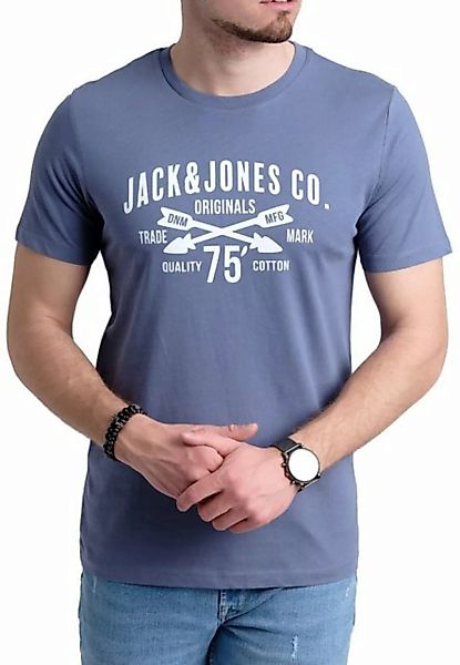 Jack & Jones Print-Shirt T-Shirt mit Aufdruck aus Baumwolle günstig online kaufen