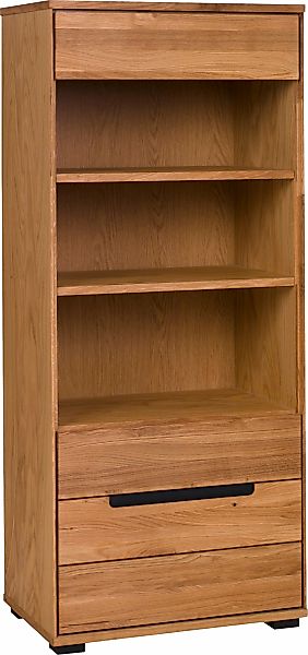 Home affaire Vitrine "Vitrine LOLA B/T/H: 62,5/40,5/146,5cm" Eiche teilmass günstig online kaufen