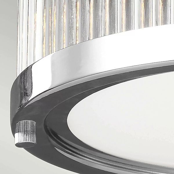 LED-Deckenleuchte Paulson IP44 chrom Ø 27,9 cm günstig online kaufen