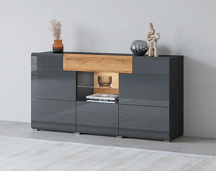 OTTO home Sideboard "Toledo,Breite 159cm,moderne Anrichte mit dekorative Fr günstig online kaufen
