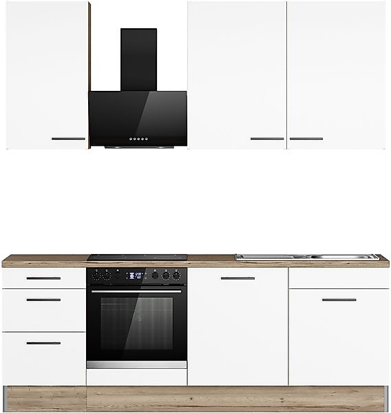 OPTIFIT Küchenzeile "Fiona", Breite 230 cm, mit Hanseatic-E-Geräten in Prem günstig online kaufen