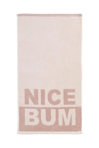 Next Handtuch Handtuch mit Slogan aus 100 % Baumwolle, Nice Bum, (1-St) günstig online kaufen