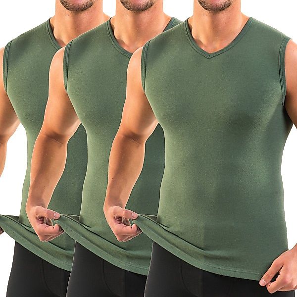 HERMKO Achseltop 3050 3er Pack Herren günstig online kaufen