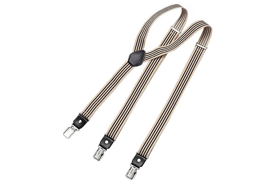DonDon Hosenträger DonDon® Herren Hosenträger schmal 2,5 cm 3 Clips in Y-Fo günstig online kaufen