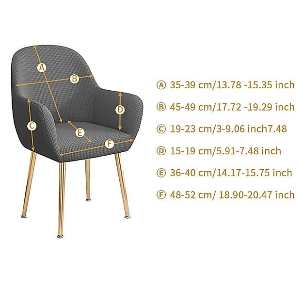 Coonoor Stuhlhusse Stretch Stuhlbezug Stuhl Abdeckung Schonbezug für Esszim günstig online kaufen