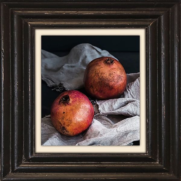 queence Leinwandbild "Granatapfel", Kunst-Obst-Stillleben-Obst Bilder, Prem günstig online kaufen