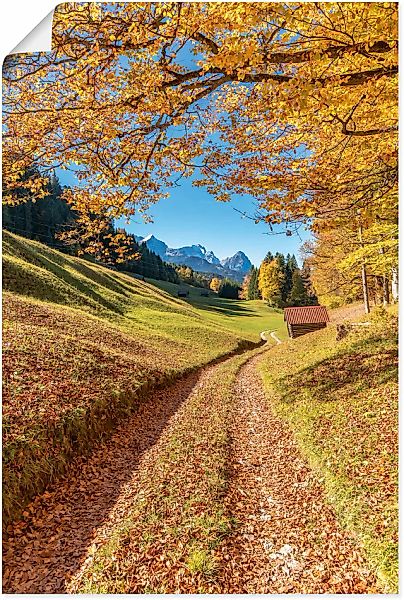 Artland Wandbild »Herbst in Bayern«, Berge & Alpenbilder, (1 St.), als Alub günstig online kaufen