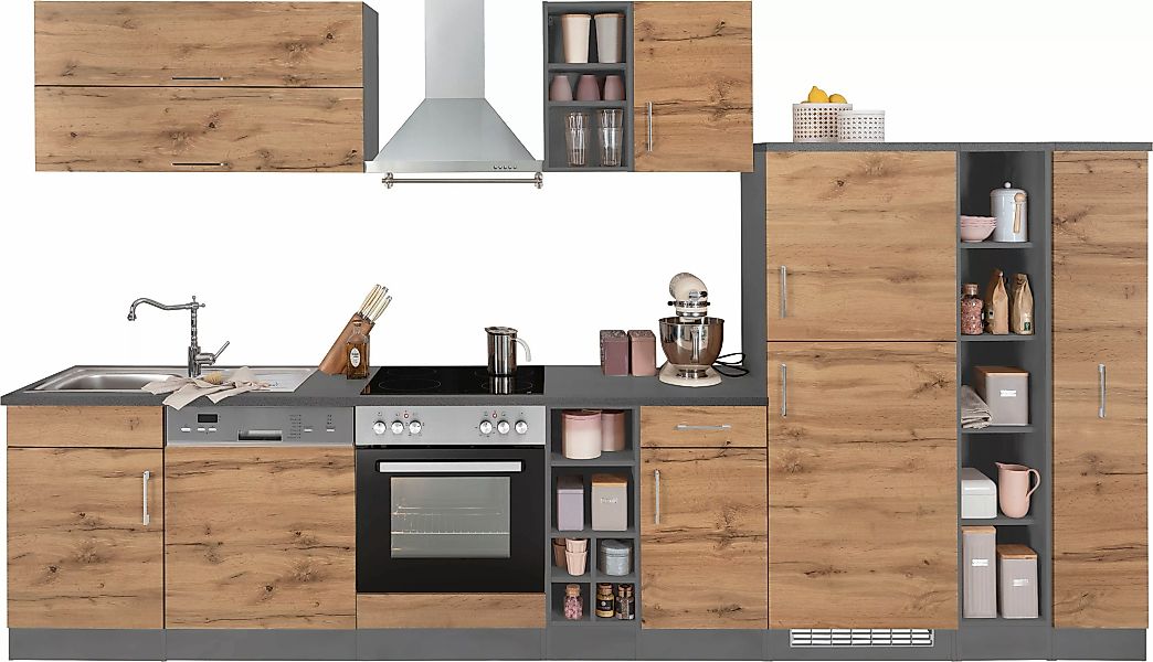 KOCHSTATION Küchenzeile "KS-Colmar", ohne E-Geräte, Breite 360 cm günstig online kaufen