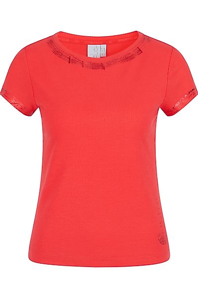 Sportalm Kitzbühel Rundhalsshirt mit Folienglanz günstig online kaufen
