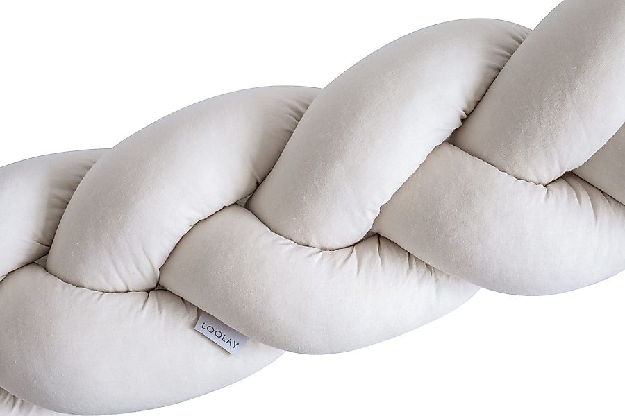Loolay Nestchenschlange Geflochtenes Kissen Zierkissen Dekokissen günstig online kaufen