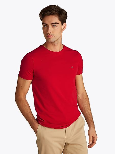 Tommy Hilfiger "STRETCH SLIM FIT TEE" mit Rundhalsausschnitt günstig online kaufen
