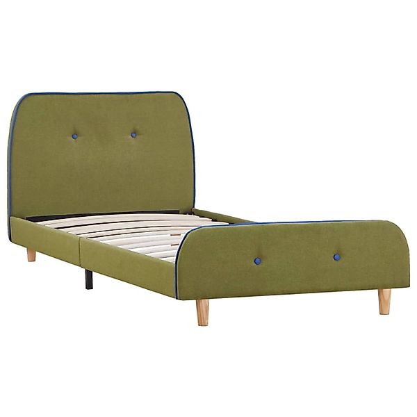 Bettgestell Grün Stoff 90x200 Cm günstig online kaufen