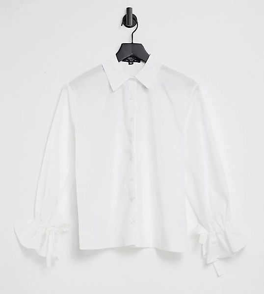 Outrageous Fortune – Exklusives Oversize-Hemd aus Popeline mit Bindebändern günstig online kaufen