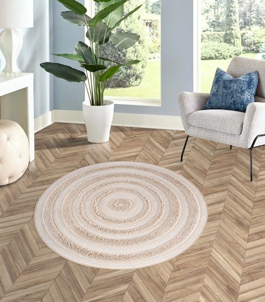 Rikmani Hochflor-Teppich Hochflorteppich Rund 160 cm günstig online kaufen