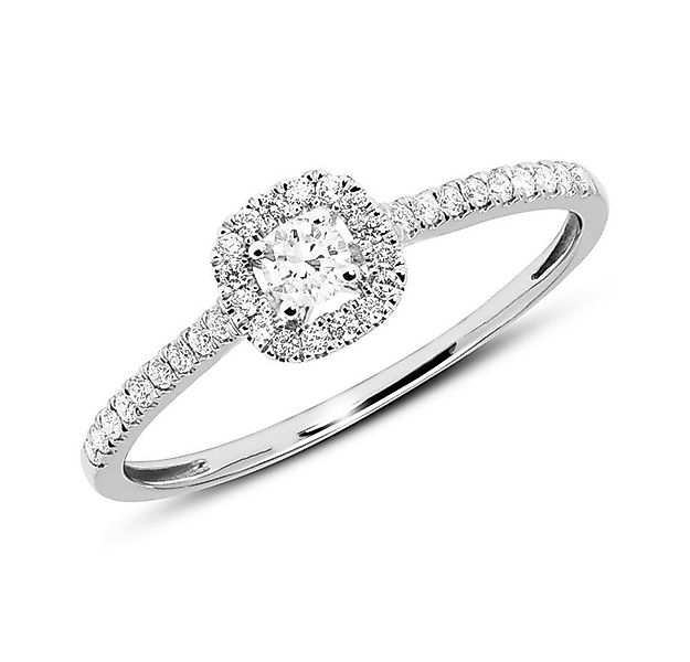 Unique Verlobungsring Diamantring 14K Weißgold (Größe: 58mm) günstig online kaufen