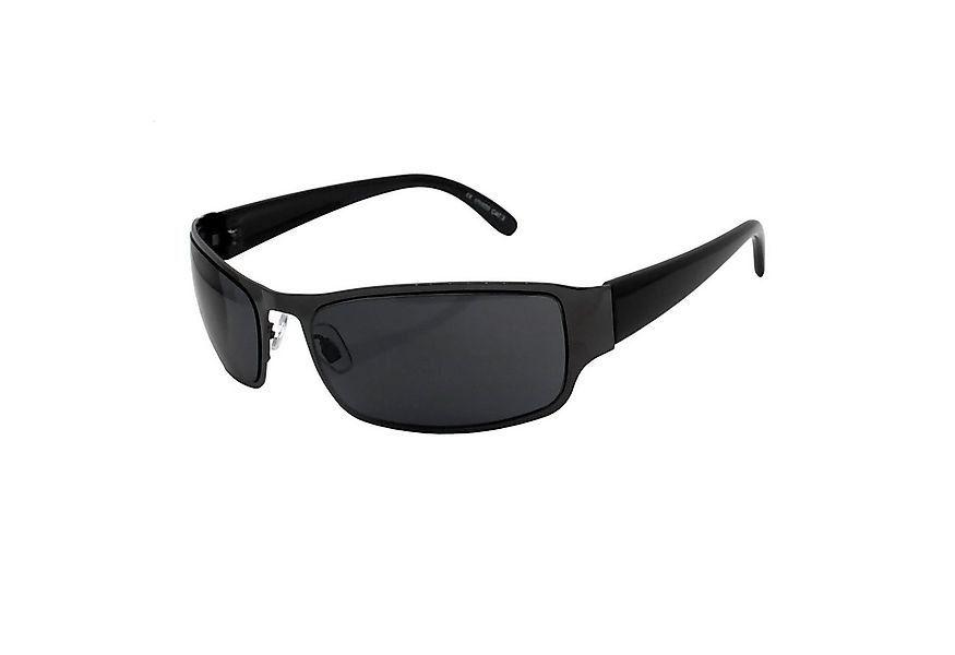 Rennec Sonnenbrille (Biker Sonnenbrille mit Softetui) Schwarz Getön, Schmal günstig online kaufen