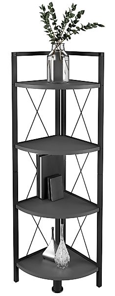 VCM Standregal Holz Metall Eckregal Bücher günstig online kaufen