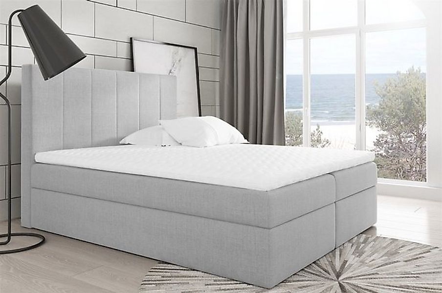 Fun Möbel Boxspringbett Boxspringbett Schlafzimmerbett MARIBEL in Stoff ode günstig online kaufen