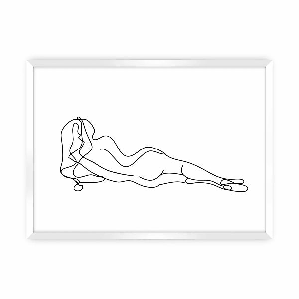 Poster Figure Line III, 30 x 21 cm, Ramka: Biała günstig online kaufen