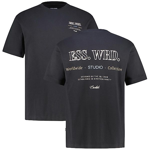 Jack&Jones T-Shirt aus Biobaumwolle Farbe schwarz Größe: 5XL günstig online kaufen