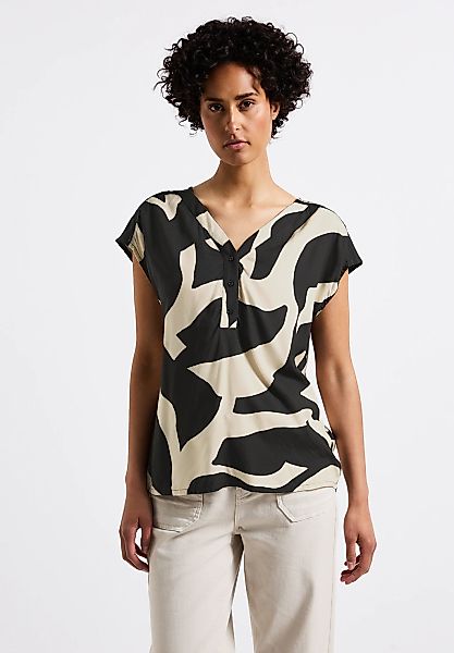 STREET ONE Kurzarmbluse, aus softer Viskose günstig online kaufen