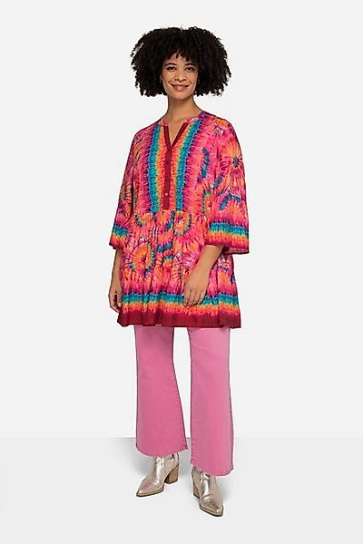 Angel of Style Tunika Tunika Blütenmuster Stehkragen Knopfleiste günstig online kaufen