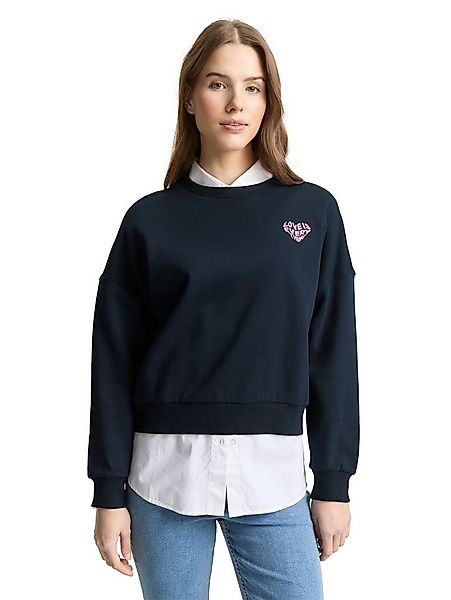 TOM TAILOR Denim Sweatshirt aus weicher Baumwolle günstig online kaufen