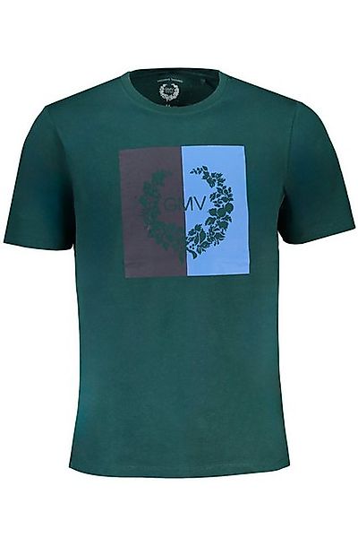 GIAN MARCO VENTURI T-Shirt Trendiges Herren T-Shirt Grün mit Logo-Print und günstig online kaufen