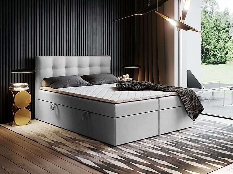 Godre Boxspringbett mit Bettkasten Ewora 130x180 günstig online kaufen