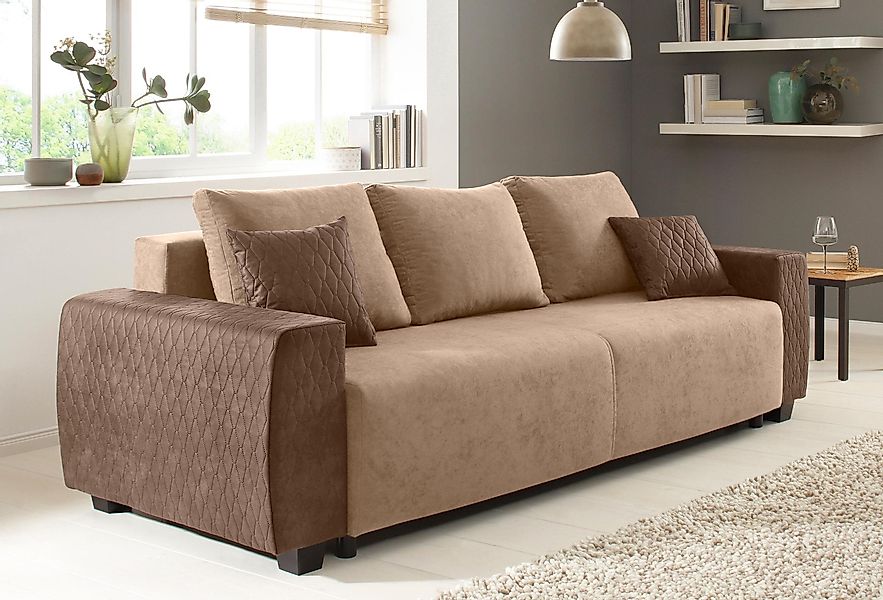 Home affaire Schlafsofa Bella, mit geprägtem günstig online kaufen