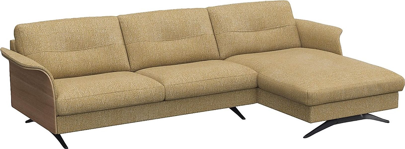 FLEXLUX Ecksofa "Glow, super bequem durch hochwertigem Sitzaufbau mit Feder günstig online kaufen