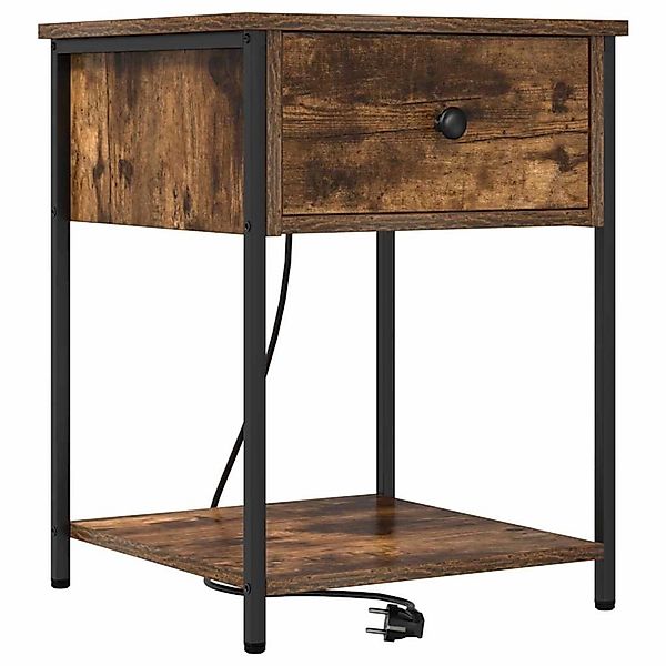 vidaXL Nachttisch Räuchereiche 42 x 41 x 56 cm Holzwerkstoff 859424 günstig online kaufen