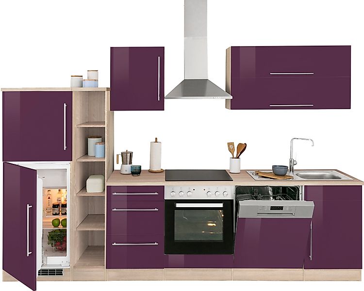 KOCHSTATION Küchenzeile KS-Samos, Breite 310 cm, günstig online kaufen