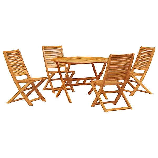 vidaXL 5-tlg Garten-Essgruppe Massivholz Akazie 3375706 günstig online kaufen