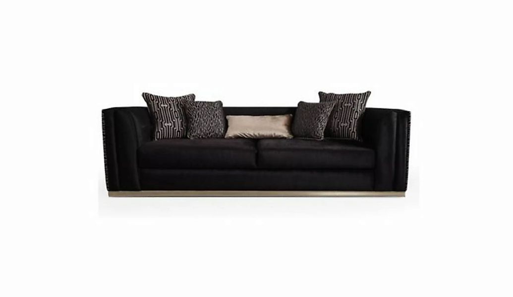 JVmoebel 3-Sitzer Dreisitzer Moderne Schwarz Couchen Polster Neu Luxus Sofa günstig online kaufen