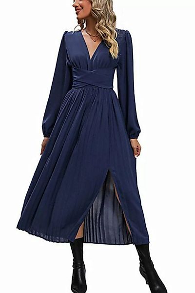 Orient Phoenix Abendkleid Damen V-Ausschnitt lässiges In der Taille binden günstig online kaufen